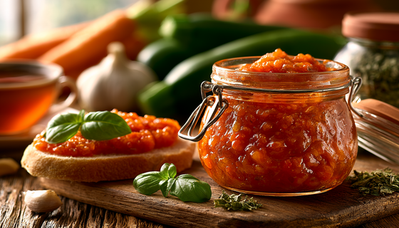 Кабачковая икра без уксуса — моя коронная заготовка. Густая, пряная, с базиликом и чесноком. Пальчики оближешь